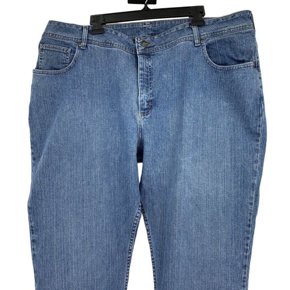 Womens Riders Jeans Size 26W Plus Cotton blend stretch 2016 Medium Blue Curve - Picture 2 of 7